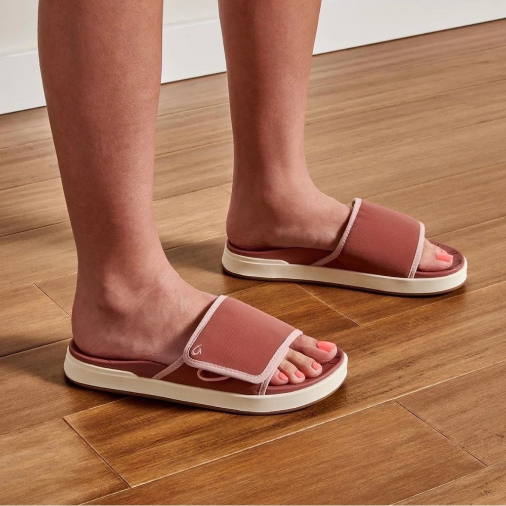Olukai Shoes | Nwt- Olukai- Nua Olu Womens Slide Sandals Cream/Pink sz 9